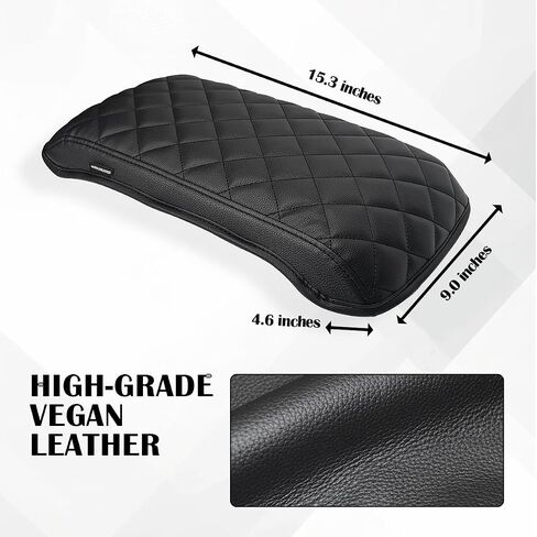 Center Console Armrest Cover for 2001 2002 2003 Mercedes Benz C-Class C200 & C220 CDI & C320 & C240 & C32 AMG Sedan, Vegan Leather Arm Rest Lid Cushion Cover (For Front-opening Console Only) in Saudi Arabia