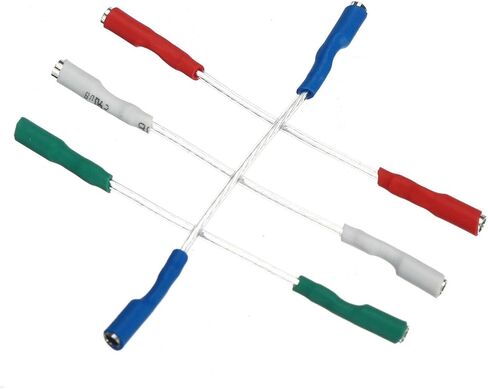 4 * العالمي الفضة يؤدي أسلاك رأس سلك كابل ، خرطوشة ستيريو أسلاك غطاء الرأس 1.2-1.3 مللي متر دبوس in Kuwait