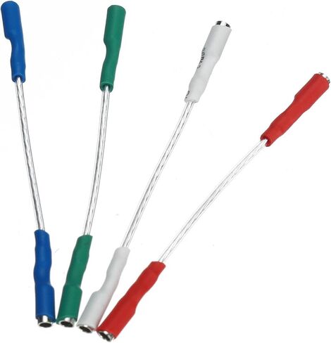 4 * العالمي الفضة يؤدي أسلاك رأس سلك كابل ، خرطوشة ستيريو أسلاك غطاء الرأس 1.2-1.3 مللي متر دبوس in Kuwait