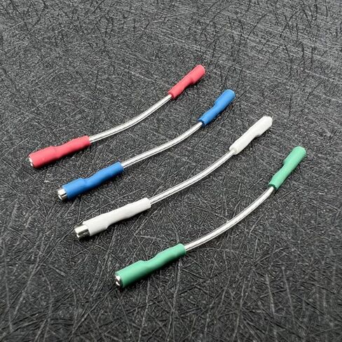 4 * العالمي الفضة يؤدي أسلاك رأس سلك كابل ، خرطوشة ستيريو أسلاك غطاء الرأس 1.2-1.3 مللي متر دبوس in Kuwait