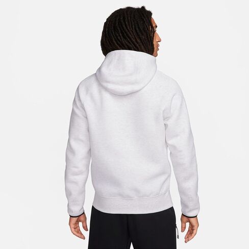 هودي Nike Sportswear Tech Fleece Windrunner للرجال بسحاب كامل (بتولا هيذر/أسود، FB7921-051) مقاس XX-Large in Saudi Arabia