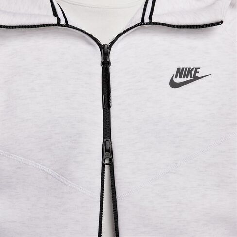 هودي Nike Sportswear Tech Fleece Windrunner للرجال بسحاب كامل (بتولا هيذر/أسود، FB7921-051) مقاس XX-Large in Saudi Arabia