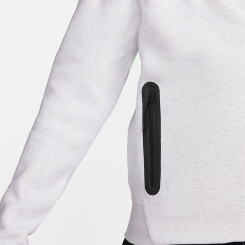هودي Nike Sportswear Tech Fleece Windrunner للرجال بسحاب كامل (بتولا هيذر/أسود، FB7921-051) مقاس XX-Large in Saudi Arabia