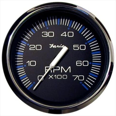 759266337183 4 in. Chesapeake Black Stainless Steel Tachometer- 7000 RPM Gas in Saudi Arabia