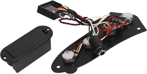 Keenso Prewired Plate Plate Guitar Preamp Board 3 Band Eq Active Congive Responsable مع مقابض معدنية للغيتار الكهربائي لموسيقى الجاز (Silver) in Saudi Arabia