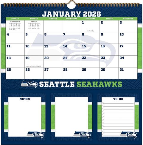 Seattle Seahawks 2026 Memomate Spiral Calendar in Saudi Arabia