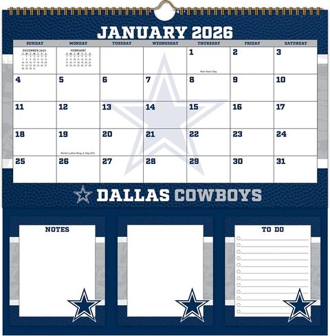 Dallas Cowboys 2026 Memomate Spiral Calendar in Saudi Arabia