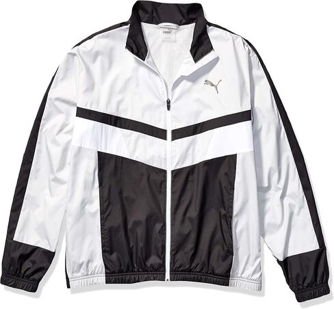 Puma Men's Retro Woven Jacket, Glacier Gray Black, M in Saudi Arabia