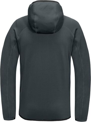 Little Donkey Andy Men's Fleece Lined Running Thumb Hole Jacket Winter Stretch Hoodies Full Zip Up Hooded Coat Workout Hiking in Saudi Arabia