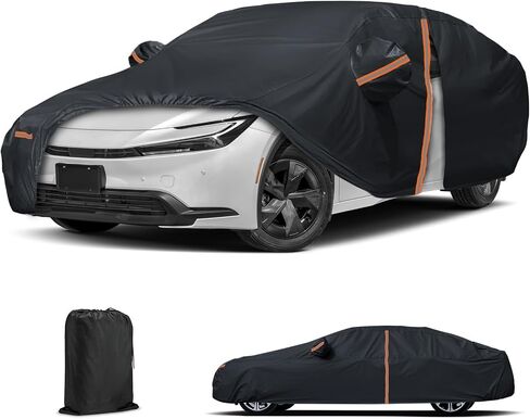 Fit Prius Car Cover for Toyota 2001-2025, Waterproof All Weather Outdoor Full Exterior Cover with Zipper Door & Windproof Bands for Rain Sun UV Dust Windproof Protection (Gery) in Saudi Arabia