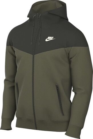 سترة Nike Sportswear Windrunner بغطاء رأس للرجال (زيتوني متوسط/سيكويا/شراع، DA0001-222) in Saudi Arabia