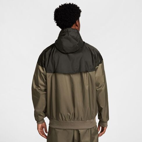 سترة Nike Sportswear Windrunner بغطاء رأس للرجال (زيتوني متوسط/سيكويا/شراع، DA0001-222) in Saudi Arabia
