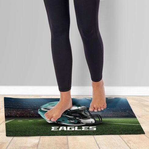 NORTHWEST The Company NFL Philadelphia Eagles سجادة قابلة للغسل، 20 بوصة × 32 بوصة، منظر طبيعي، ألوان الفريق in Saudi Arabia