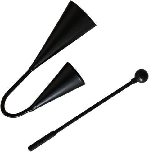 Agogo Bell Percussion Tool for Parties and Education with Beater for Family Events, 25cmx14cm in Kuwait