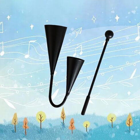 Agogo Bell Percussion Tool for Parties and Education with Beater for Family Events, 25cmx14cm in Kuwait