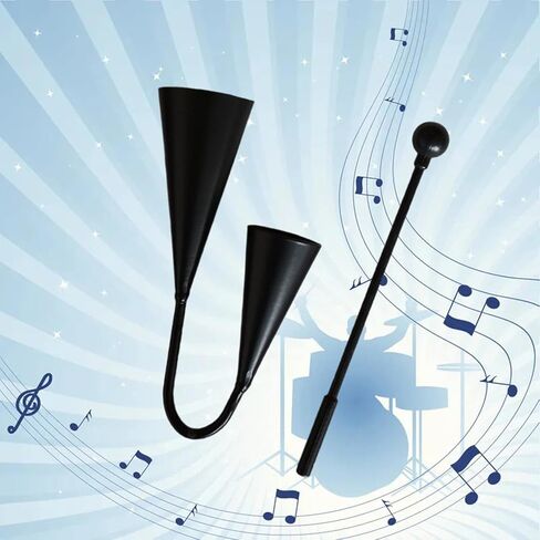 Agogo Bell Percussion Tool for Parties and Education with Beater for Family Events, 25cmx14cm in Kuwait