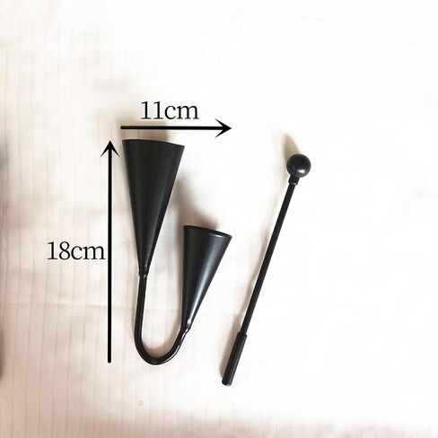 Agogo Bell Percussion Tool for Parties and Education with Beater for Family Events, 25cmx14cm in Kuwait