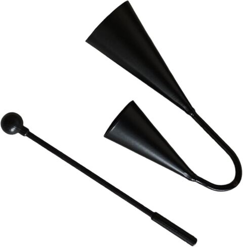 Agogo Bell Percussion Tool for Parties and Education with Beater for Family Events, 25cmx14cm in Kuwait
