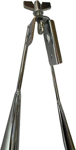 Two Tone Agogo Bell Percussion Instrument Teaching Aids Drum Accessories Handheld Bell Metal Double Bell Childern Kids Adult, 31.5x12x8.5CM in Saudi Arabia