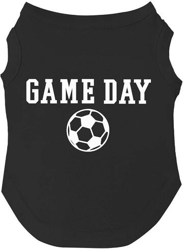 مقاسات تي شيرت كرة القدم للكلاب من Game Day للكلاب والألعاب والسلالات الكبيرة (أسود، 2X-Large 1075) in Saudi Arabia