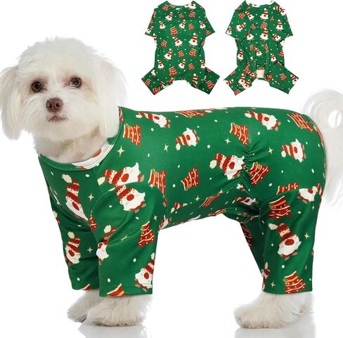 بيجامة عيد الميلاد للكلاب من MIGOHI - تحافظ على دفء الجسم من الصوف Pjs بدلة شتوية قابلة للتمدد للكلاب المتوسطة الحجم، سترة معاطف للطقس البارد للحيوانات الأليفة، أزرق، 2XL in Kuwait