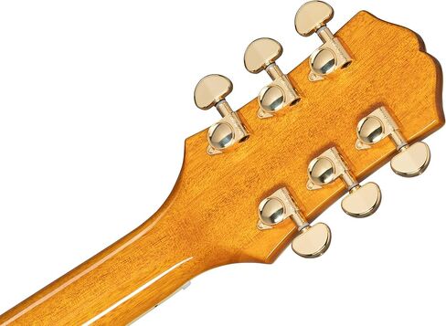 جسم Epiphone Sheraton شبه مجوف، وأجزاء صلبة ذهبية اللون مع حقيبة Gig in Saudi Arabia