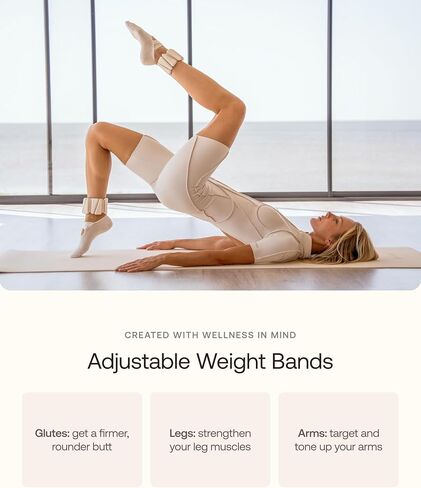 BetterMe Bubble Butt Kit – Pilates Ring, Weight Bands, Soft Ball & Loop Bands – Glute Training Pilates Kit for Women – Home Workout Pilates Equipment Set in Kuwait