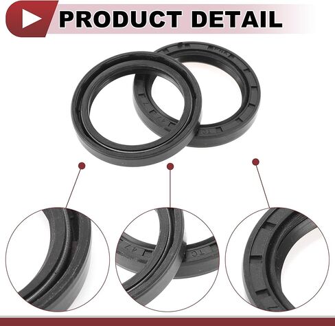 5 Pcs Rotary Shaft Seal High Pressure Oil Seal 40x62x7mm Black Nitrile 70 Durometer Rubber in Saudi Arabia