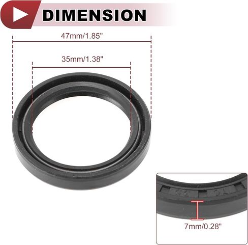 5 Pcs Rotary Shaft Seal High Pressure Oil Seal 40x62x7mm Black Nitrile 70 Durometer Rubber in Saudi Arabia