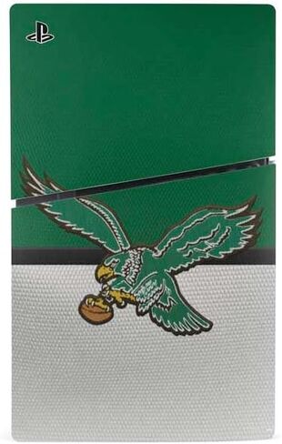 Skinit Decal Gaming Skin Compatible with PS5 Slim Disk Console - Officially Licensed NFL Philadelphia Eagles Team Motto Design in Saudi Arabia