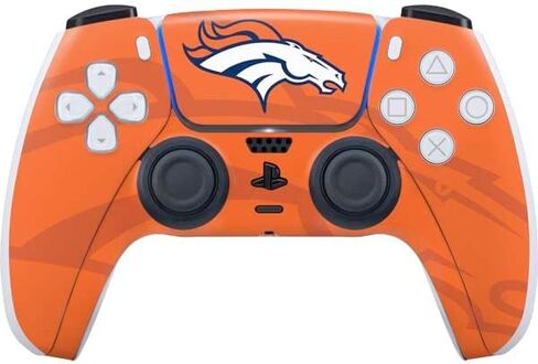 ملصق Skinit المخصص للألعاب متوافق مع وحدة تحكم PS5 - تصميم مرخص رسميًا من NFL Denver Broncos in Saudi Arabia