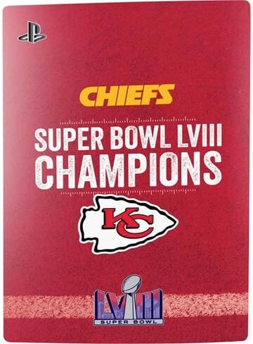 Skinit Decal Gaming Skin Compatible with PS5 Bundle - Officially Licensed NFL Kansas City Chiefs Design in Saudi Arabia