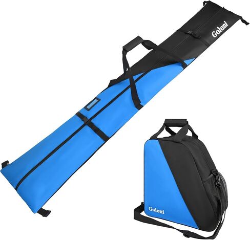 Goloni Ski Bag and Boot Bag Combo,Ski Bags for Air Travel,Snowboard Bag Fits for Skis Up to 180 CM and Boots Up To Size US13 in Saudi Arabia