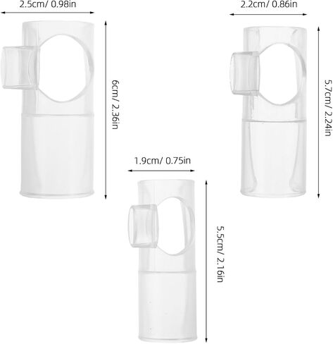 BESPORTBLE 3Pcs Flute Blowing Aid Nozzle Mouthpiece Cover for Beginners Transparent Wind Director for Flute Practice Enhanced Control and Membrane Durability in Saudi Arabia