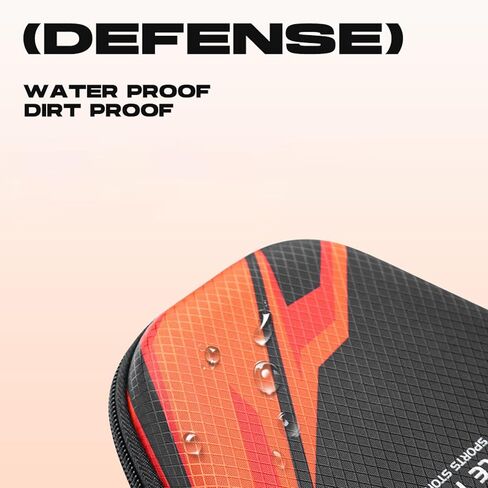 Waterproof Table Tennis Racket Bag EVA Ping Pong Paddle Hard Case Hexagonal Table Tennis Bat Cover in Saudi Arabia