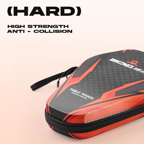 Waterproof Table Tennis Racket Bag EVA Ping Pong Paddle Hard Case Hexagonal Table Tennis Bat Cover in Saudi Arabia