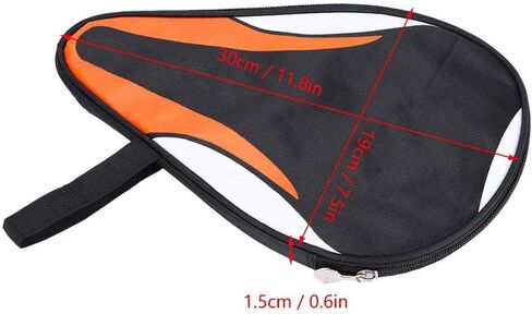 Table Tennis Racket Cover, Table Tennis Cases & Bags, Portable Table Tennis Bat Bag, Professional Paddle Cover Bat Bag, Case (Orange) in Saudi Arabia