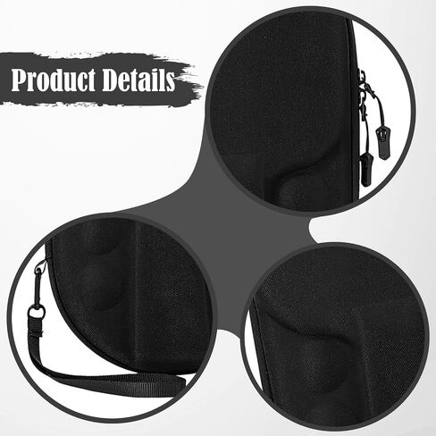 Table Tennis Racket Cover Carry Bag Protect Cover Hold 2 Paddles 4 Balls Pingpong Storage Bag in Saudi Arabia