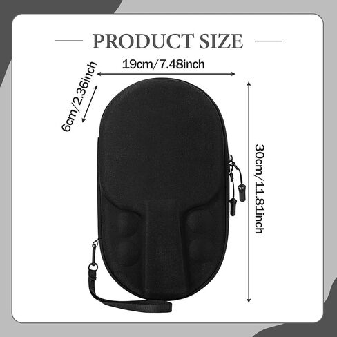 Table Tennis Racket Cover Carry Bag Protect Cover Hold 2 Paddles 4 Balls Pingpong Storage Bag in Saudi Arabia