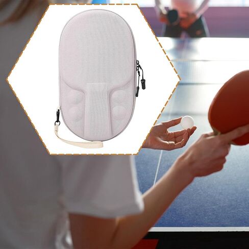 Table Tennis Racket Cover Carry Bag Protect Cover Hold 2 Paddles 4 Balls Pingpong Storage Bag in Saudi Arabia