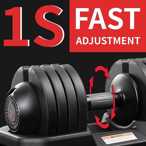 Adjustable Dumbbells Set of 2,Free Weights Dumbbells Set,52 lbs pair for Men/Women Gym Equipment for Home Strength Training Equipment in Saudi Arabia