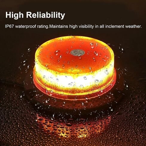 ONERAY [Upgrade 30 LED Strobe Light with extension cable, DC10-110V Amber Emergency Warning Flashing Safety Strobe Beacon Light for Vehicle Forklift Truck Tractor Golf Carts UTV Car Bus and More in Kuwait