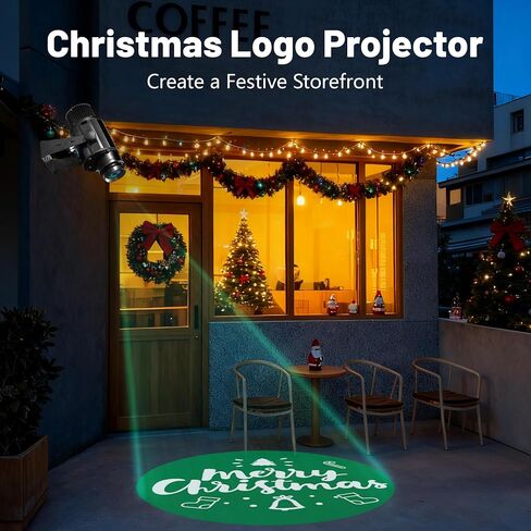 مصباح جهاز عرض GOBO بشعار LED بقدرة 50 وات - جهاز عرض علامة الترحيب مع جهاز تحكم عن بعد، IP67 مقاوم للماء للإعلان الداخلي/الخارجي للأعمال، المتجر، البار، الفندق، الزفاف، الأحداث in Kuwait
