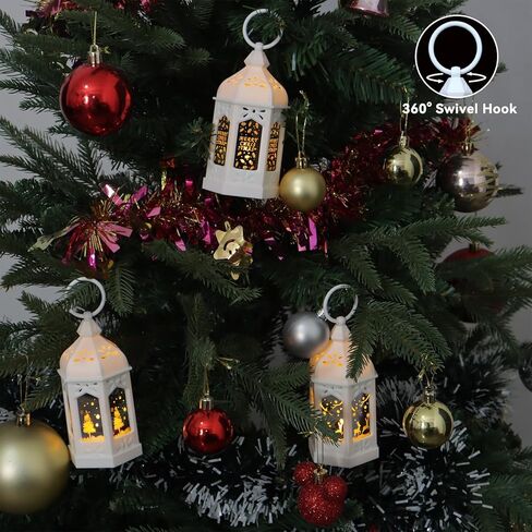 LLQ 5 "الفوانيس المصغرة مع نمط الهالوين الزجاجي والفواه الصمام شموع لزخارف الهالوين ، الفوانيس الصغيرة الزخرفية لديكور الحفلات المركزية ، 8Pack ، شمعة شموع الحلي in Kuwait