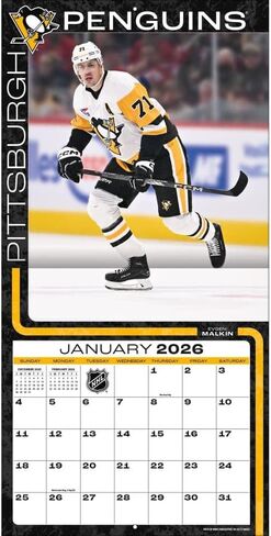 Pittsburgh Penguins 2026 Mini Wall Calendar (26998040588) in Saudi Arabia