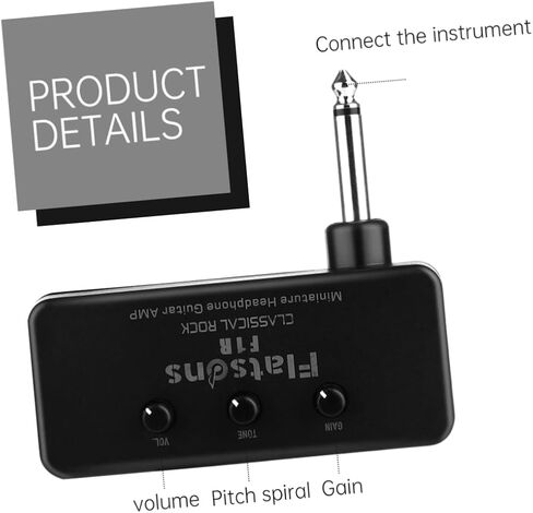 SUPVOX Portable Mini Guitar Amplifier Rechargeable Battery Electric Bass Headphone Amp Compact Design for Travel and Practice in Saudi Arabia