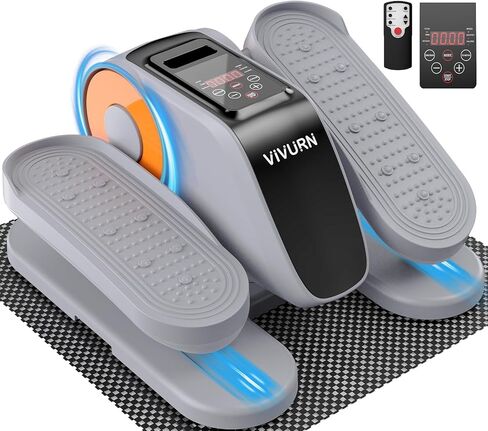 VIVURN® 019 Under Desk Elliptical 12 Adjustable Speeds Motorized Leg Exerciser While Sitting for Seniors As Seen on TV with Non-Slip Mat Low Impact Quiet&Portable Pedal Exerciser for Home and Office in Saudi Arabia