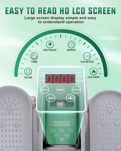 VIVURN® 019 Under Desk Elliptical 12 Adjustable Speeds Motorized Leg Exerciser While Sitting for Seniors As Seen on TV with Non-Slip Mat Low Impact Quiet&Portable Pedal Exerciser for Home and Office in Saudi Arabia