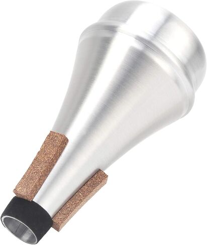 Trumpet Straight Mute,Aluminum Alloy Silver Practice Mute,Trumpet Musical Instrument Accessories for Kids and Adult Beginner in Saudi Arabia