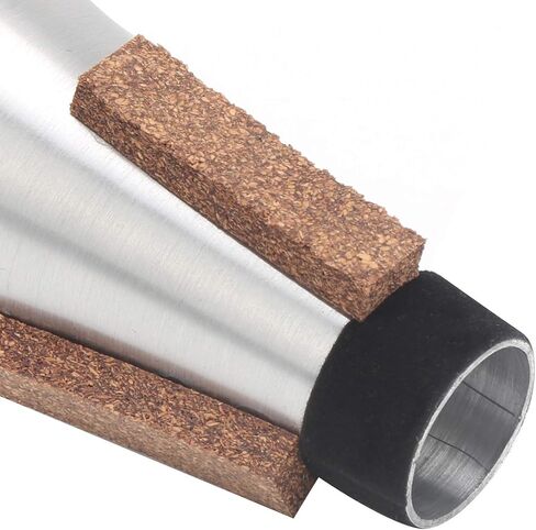 Trumpet Straight Mute,Aluminum Alloy Silver Practice Mute,Trumpet Musical Instrument Accessories for Kids and Adult Beginner in Saudi Arabia